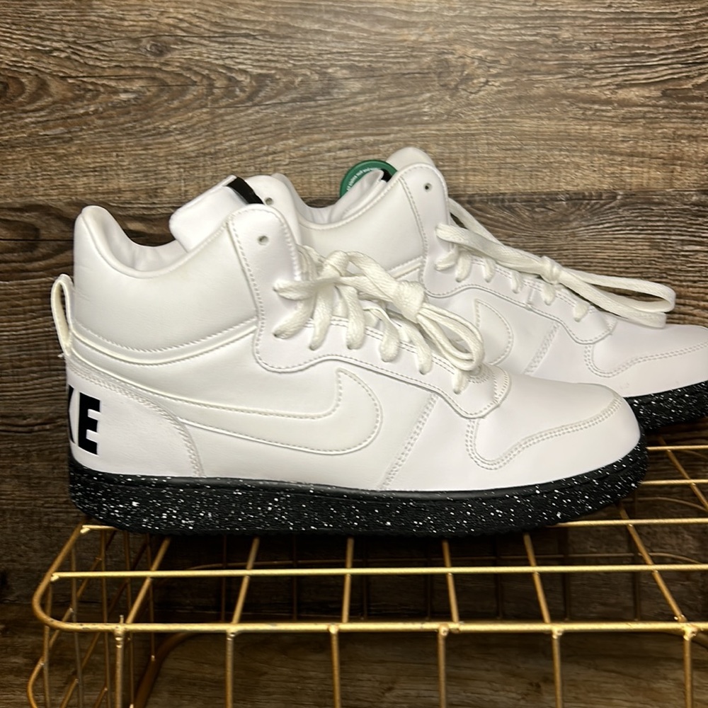 Nike-Court-Borough-mid-Black w/white speckled sole-Released 2015- Very Rare - Picture 15 of 15